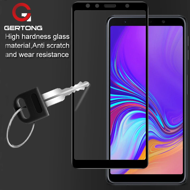 Полное Защитное стекло для Samsung Galaxy A7 2018 SM A750F закаленное экрана|Защитные стёкла и