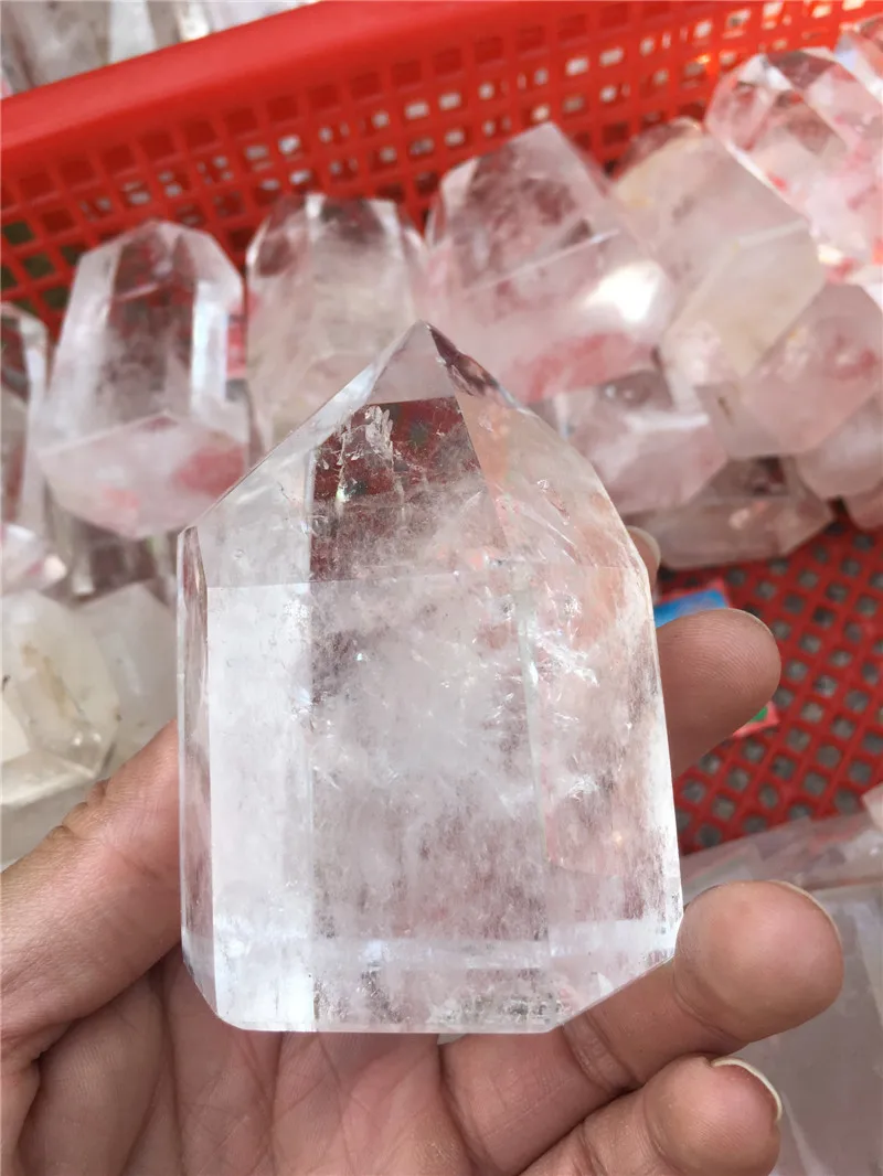 

Large size drop shipping natural clear quartz crystal gemstone wand point healing chakra rock crystal wicca wand decoration