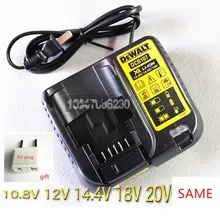 AC220-240V Charger Charger DCB107 for Dewalt 10.8V 12V 14.4V 20V Li-ion Battery DCB105 DCB101 DCB115 DCB203/DCB200 DCB204