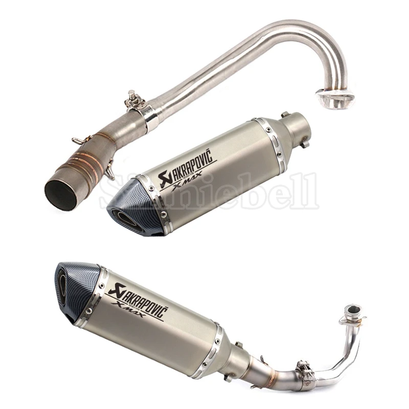 

Akrapovic exhaust motorcycle Xmax 250 Xmax 300 Slip-On Modified Exhaust Pipe & Pipe Pink system For YAMAHA Xmax Scooters series
