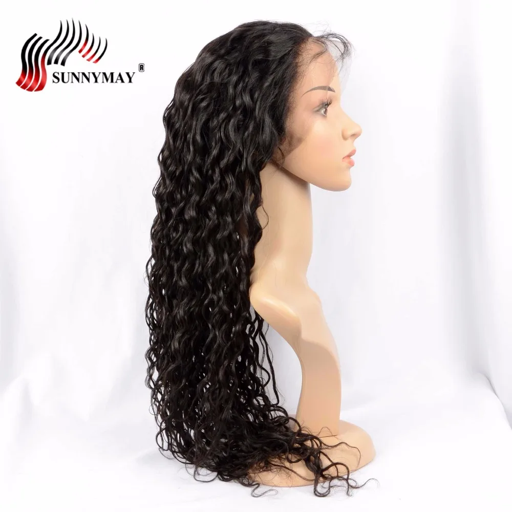 

Sunnymay Exotic Wave Full Lace Human Hair Wigs Natural Color Pre Plcuked Brazilian Virgin Hair Lace Wigs For Black Women