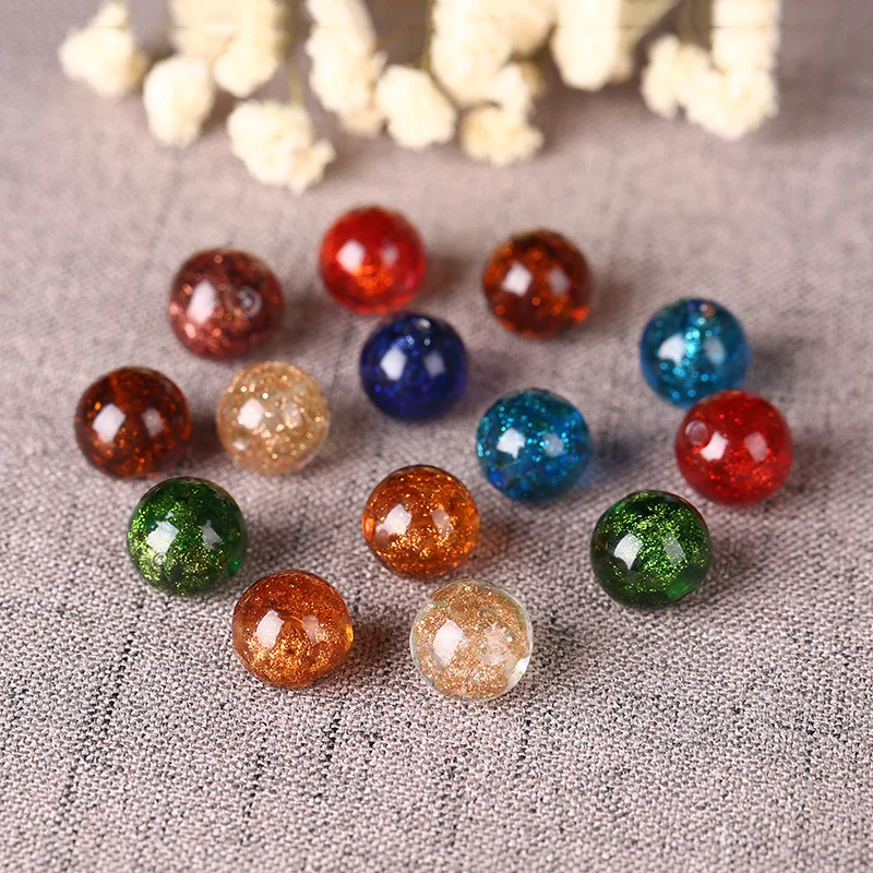 

5pcs/lot 8/10/12/mm 8 Colors Glass Beads for Bracelets Necklace Crystal Beads Loose Spacer Beads DIY Jewelry Making Findings