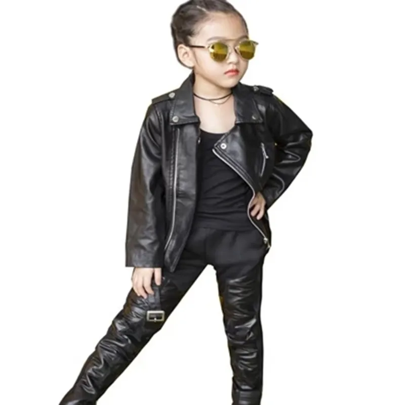 baby leather trousers