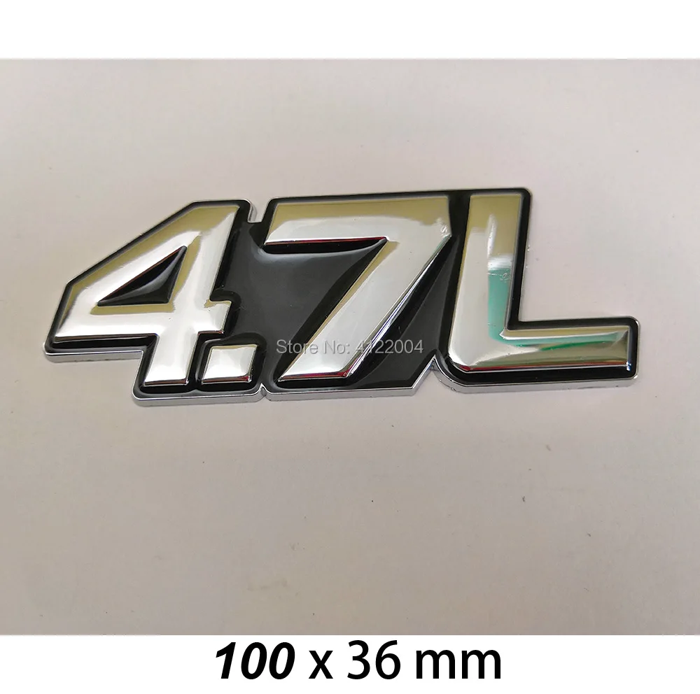 4.0L 4.6L 4.7L энергетическая Эмблема багажника Наклейка для AUDI Skoda BMW CHEVROLET FORD HYUNDAI KIA MAZDA