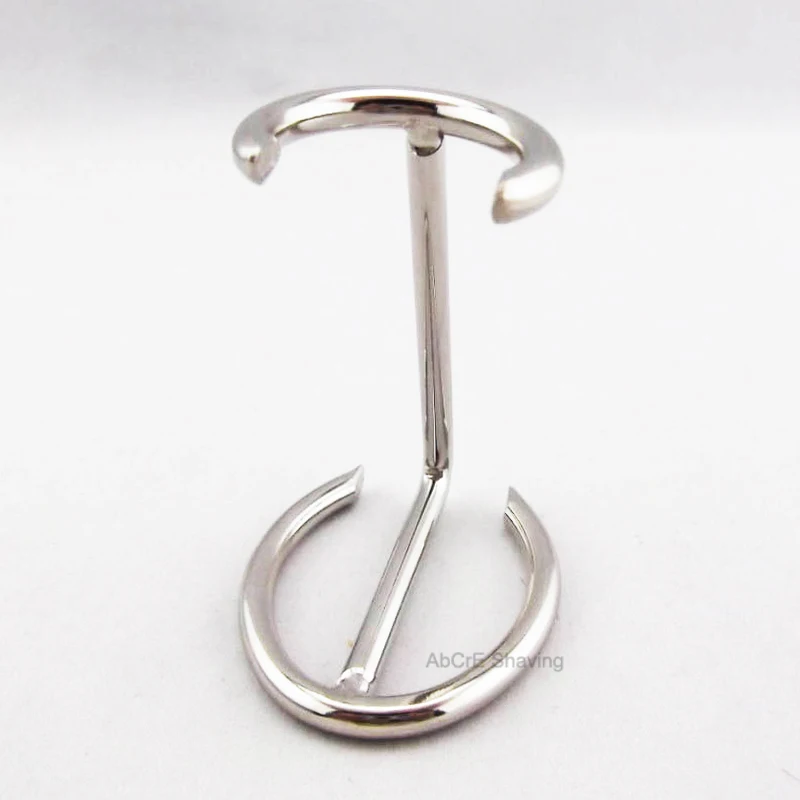 Nickel Metal Alloy Shaving Holder for Beard Brush Stand Opening about 24mm 