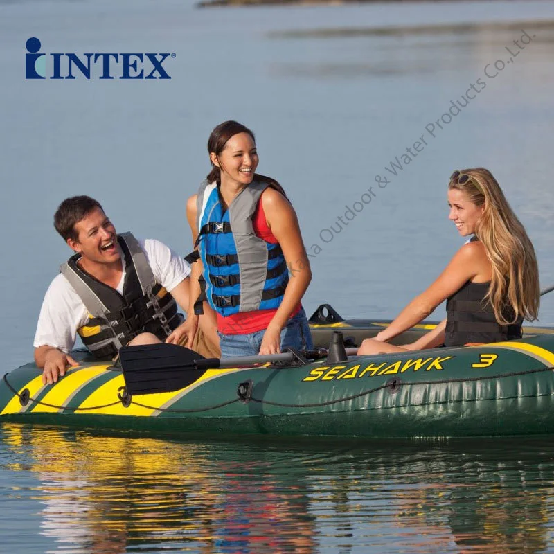 Intex seahawk 3 человек ПВХ надувная лодка 295*137*43 см алюминиевое весло ручной насос boston