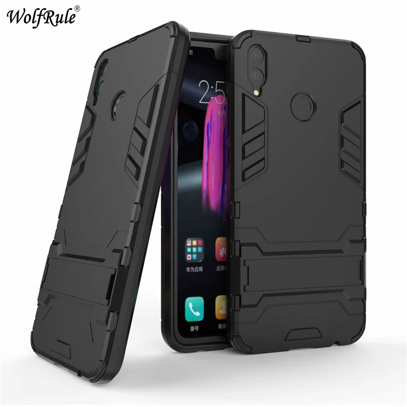 

Huawei Honor 8X Cover Honor 8X Case Silicone Rubber Robot Armor Hard Back Phone Case for Huawei Honor 8X Case Kickstand Coque