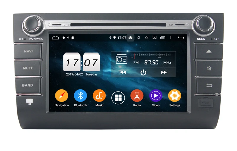 Best Two din car audio gps player for suzuki swift 2013-2016 with android 9.0 car dvd player gps navigation wifi mirror link headunit 1