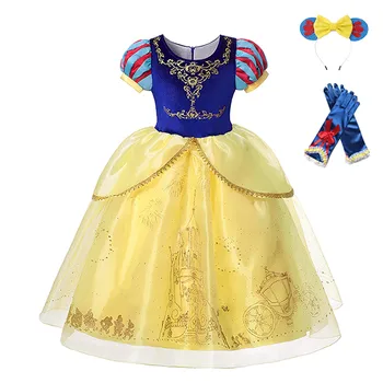 

Girls Princess Snow White Dress Kids Cartoon Role Dress Up Clothing Toddler Girl Princess Party Fancy Costumes Tutu Ball Gown
