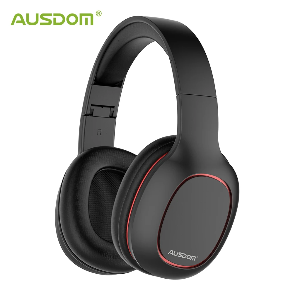 

Ausdom M09 Wireless Headphones Bluetooth Headphones with Microphone Wireless Headset Bluetooth Headset Stereo Support SD Card