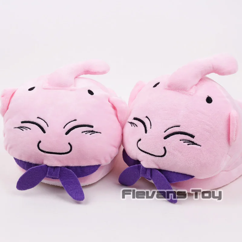 

Dragon Ball Z Majin Buu Plush Slippers Winter Indoor Warm Shoes Soft Stuffed Toys Dolls