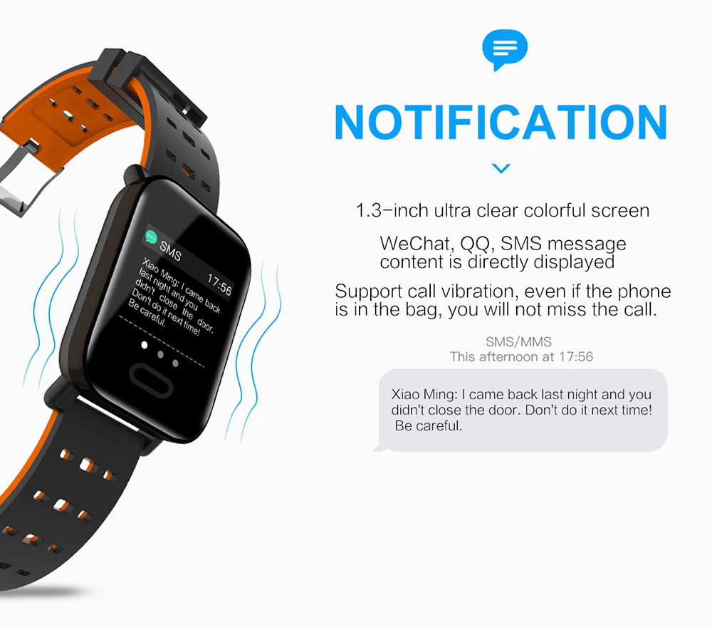 a6 smartwatch watch reloj inteligente relogio Tracker Monitor Blood watches montre smart kids akilli saatler relogios android (8)