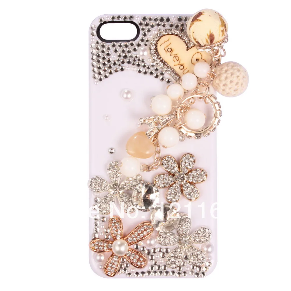 Beautiful Decorations Flowers Sweet Heart Bling Rhinestone Diamond