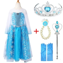 Платье Диснея из мультфильма «Холодное сердце»; юбка-пачка для девочек «Эльза»; леггинсы; газовые брюки; Вечерние брюки с бантом; Одежда для танцев; Детские платья