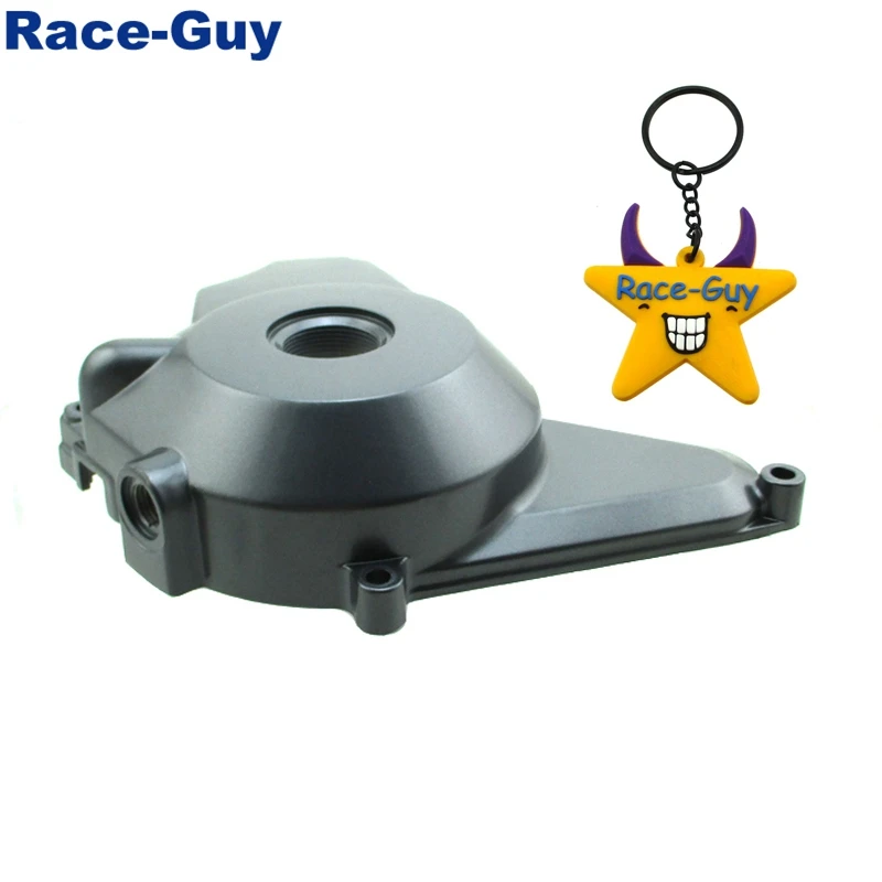Pitbike Engine Sprocket Stator Side Cover Casing Black 90cc 125cc 140cc Dirtbike