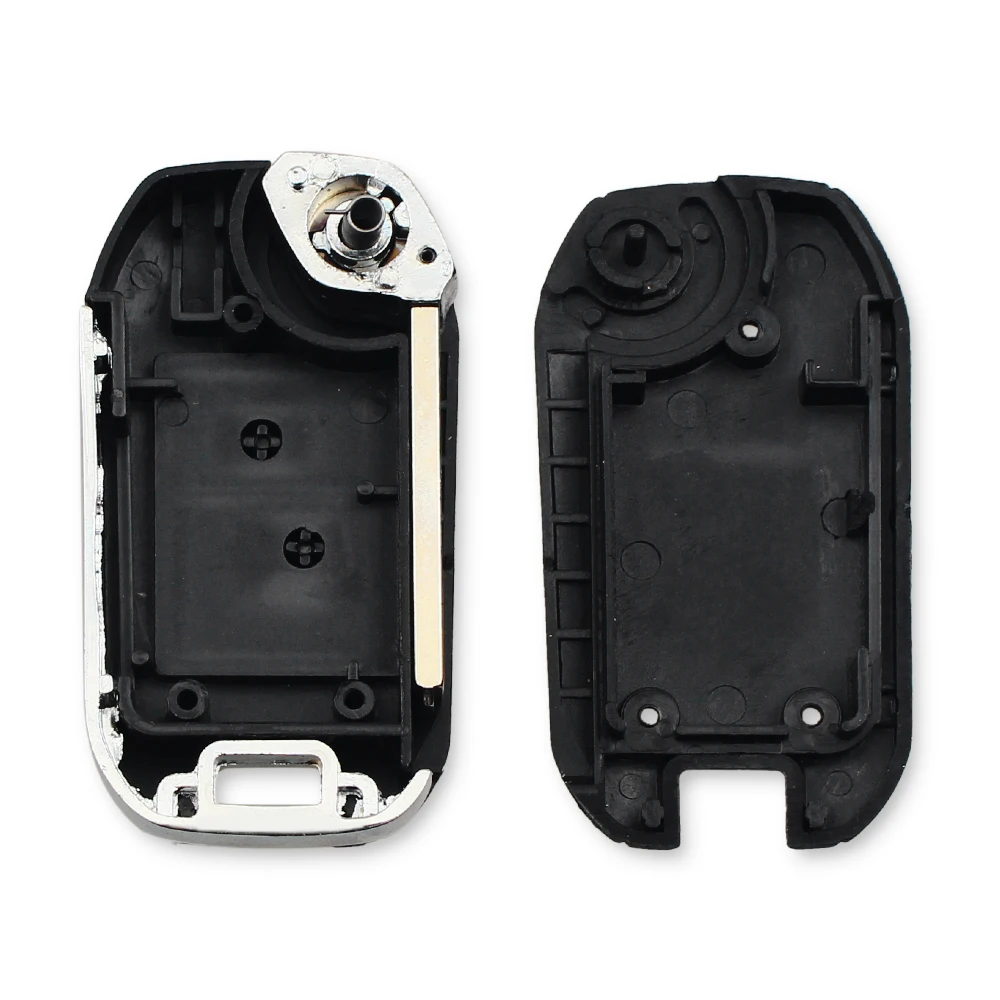 KEYYOU 2 кнопки Модифицированный корпус дистанционного ключа складной Флип для PEUGEOT 307 107 207 407 для автомобиль Citroen чехол для ключей