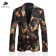 Мода британский стиль для бизнес на каждый день Slim пиджак/Для мужчин ночное певца, тонкая работа; удобная и мягкая дизайн свадебное платье куртка