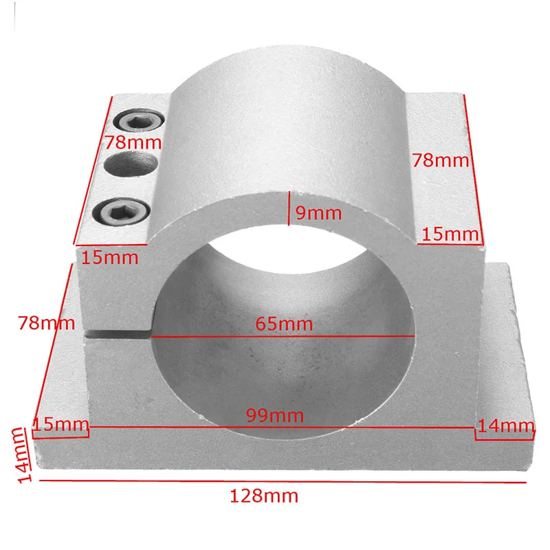 65 мм диаметр шпинделя МОТОР кронштейн зажим ЧПУ гравировальный станок