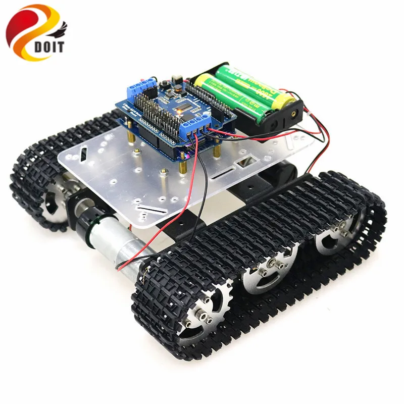 Умный робот бак с Wi Fi RC корпус двойным мотором постоянного тока + плата ESPduino для