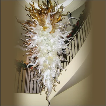 Cheap Free Shipping Mouth Blown 110v/120v LED Bulbs Superior Quality Italian Blown Glass Chandelier