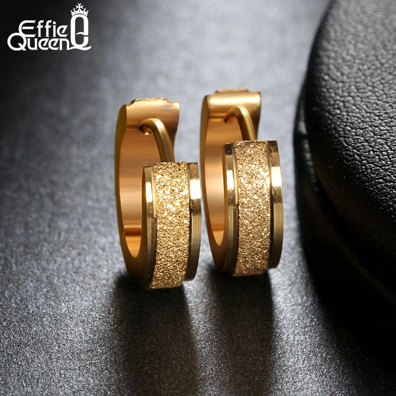 Effie queen маленькая серьга-кольцо для женщин девочек 316L серьги из нержавеющей стали для мужчин Puck Rock Earing Ювелирные изделия в подарок, для ушей IE02