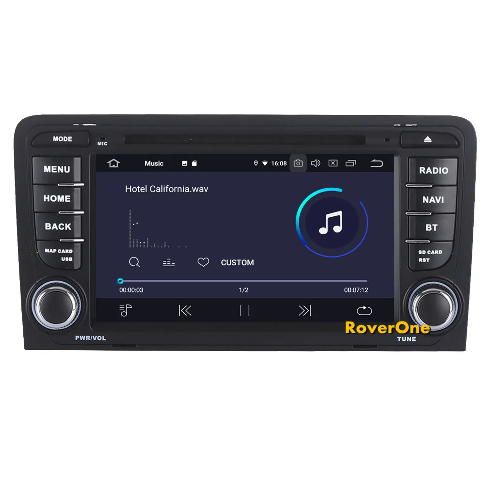 Excellent RoverOne For Audi A3 S3 RS3 2003 -2013 Android 9.0 Autoradio Car Multimedia Player Radio Stereo GPS Navigation Head Unit DVD 9