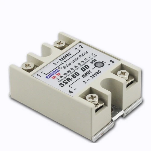 SSR-80 DD SSR-80 relais statique DC-DC 5-220V DC avec interrupteur sans contact