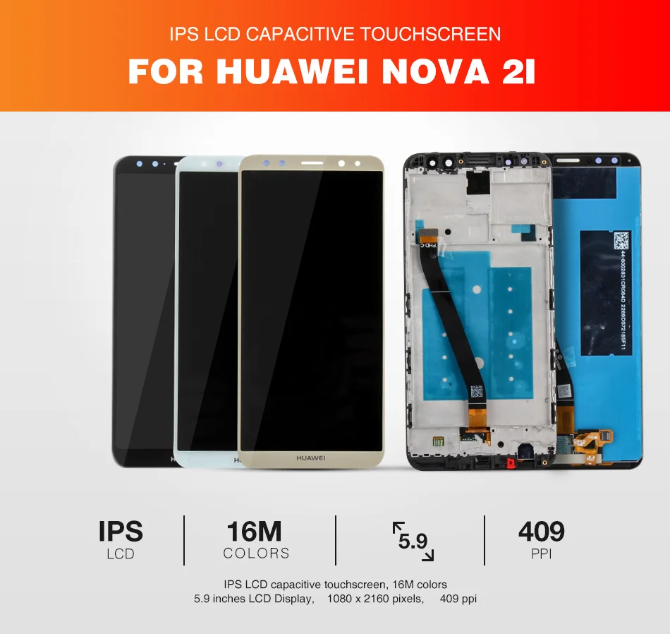 Экран для huawei Nova 2i ЖК-дисплей+ рамка 10 Сенсорная панель Nova2i ЖК-дигитайзер сборка запасные части