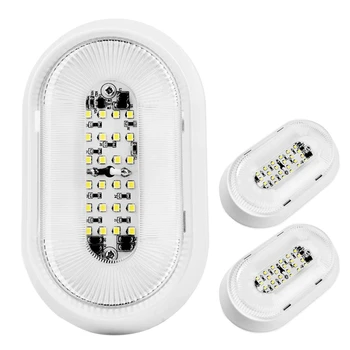 

DHBH-24Led Rv Porch Light Exterior Utility Replacement Lighting for Rv Trailers Campers 3-Pack