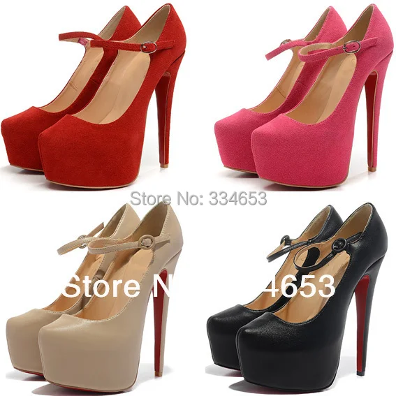 6 Inch Plaform Heels Pumps Cheap Red 