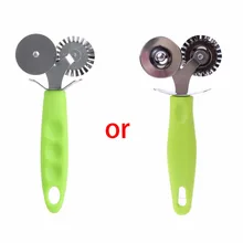 1 шт. двойной ролик резак для пиццы, нож для выпечки теста макаронных изделий щипцы колеса Роллинг Кухня слайсер для выпечки, пиццы режущие инструменты Горячая C42