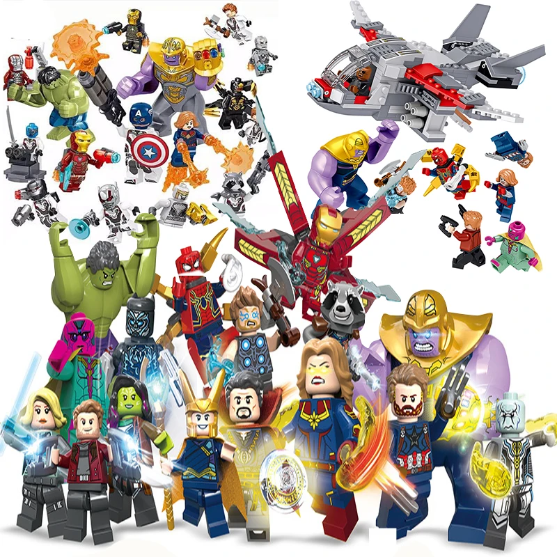

Decool Compatible legoed Marveled avengers 4 endgame Infinity War super hero building block superheros Black Panther Hulkbuster