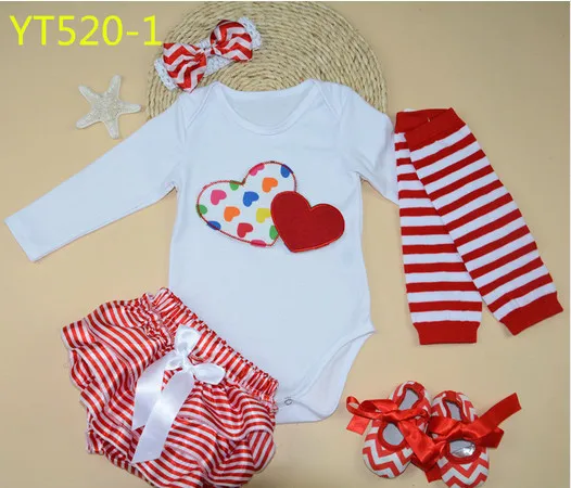 Популярная Рождественская вечеринка подарки для малышей комбинезон с длинными рукавами для новорожденных Костюм из 5 предметов модные комплекты одежды для маленьких девочек детская одежда - Цвет: as shown