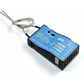 

FrSky Delta-8 2.4G ACCST FHSS/A FHSS 8CH Receiver Compatible with Futaba Hitec