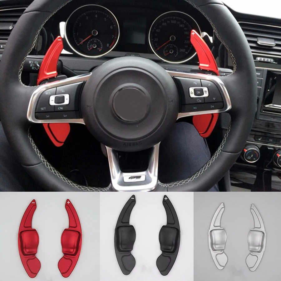 DEE алюминиевое рулевое колесо DSG весло переключатели для Volkswagen VW GOLF 6 CC R20 Tiguan Touareg