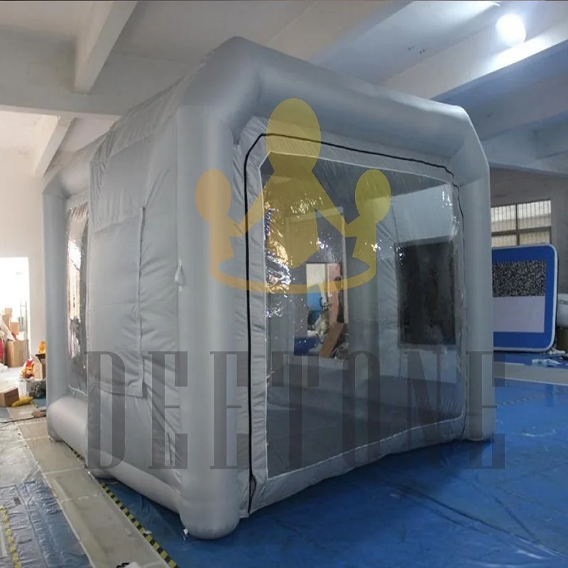 Free Shipping 4M Portable Inflatable Spray Booth With Filter System