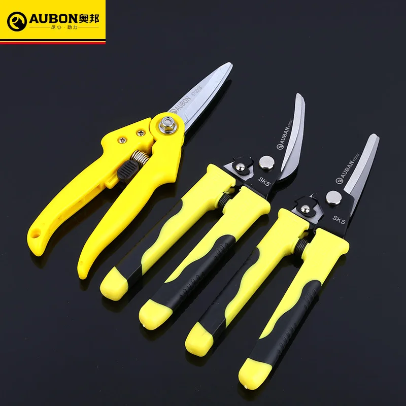 

TUOSEN 8" Tin Snips Metal Sheet Scissors Shears Cutter Hand Tool PVC Handle Curved/ Straight Blade