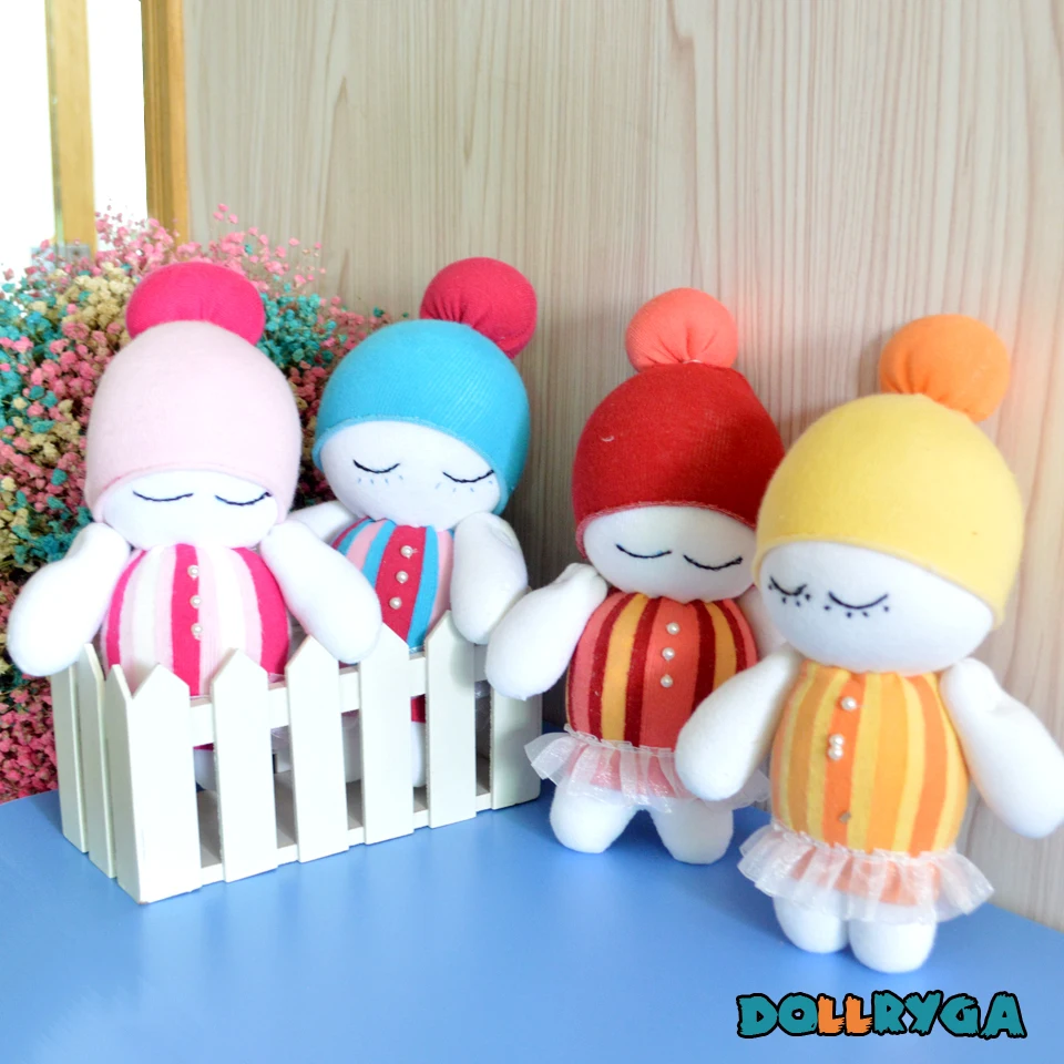 

Kindergarten Arts And Crafts Toys For Children Unfinished Doll DIY Sewing Sock Puppet Filled Cotton Educational Crafts DOLLRYGA