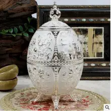 Европейский яйцевидной формы металлическая коробка для чая круглые жестяные баночки чай подарок кухонные принадлежности жестяная чайная банка для хранение чая CYG05