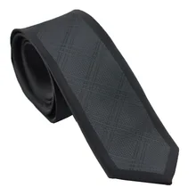 Coachella галстуки черный галстук сплошной цвет пледы Окаймленный дизайн шейный платок из микрофибры тощий галстук 6 см