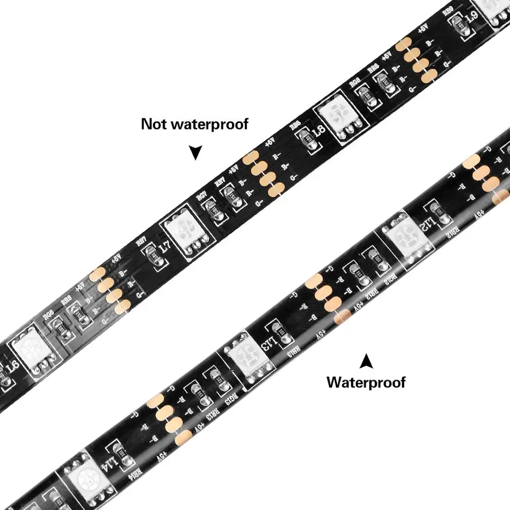 Светодиодная лента 5050SMD RGB для подсветки телевизора питание от USB 5 В 50 см 1 м 2 3 4