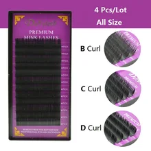 Норковые ресницы B C D Curl индивидуальное наращивание ресниц натуральные длинные накладные ресницы