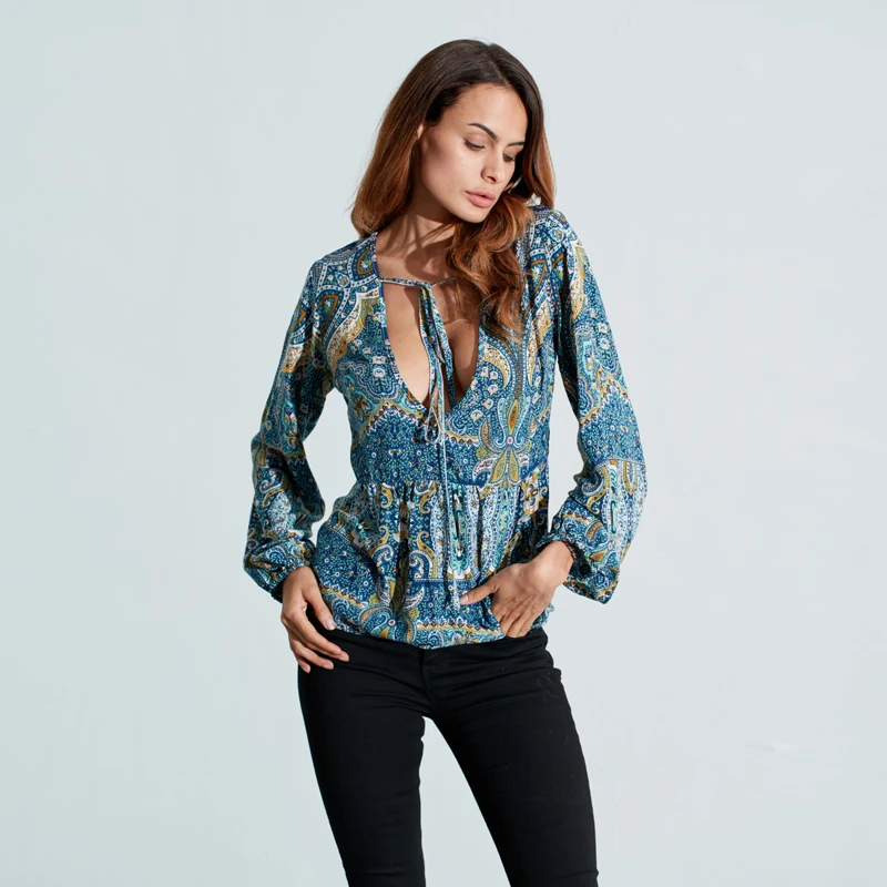 Popular Hippie Blouse-Buy Cheap Hippie Blouse lots from
