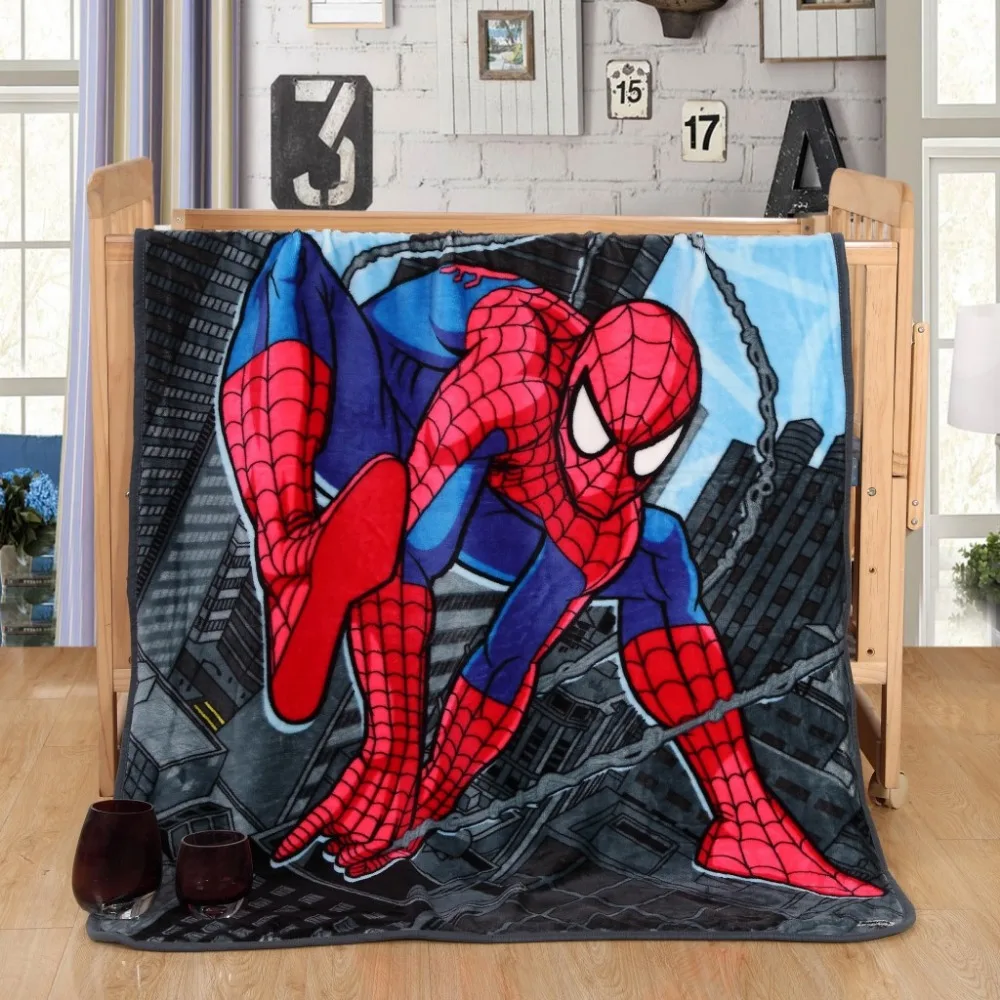 Children Soft Blanket baby Girls Boys kids blankets Spiderman Fleece Blanket Winter Bedroom