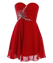 Damen Cocktailkleider 2016 Vestido Curto De 15 Anos Günstige Prom Homecoming Kleider Roten Kurzen Kleid