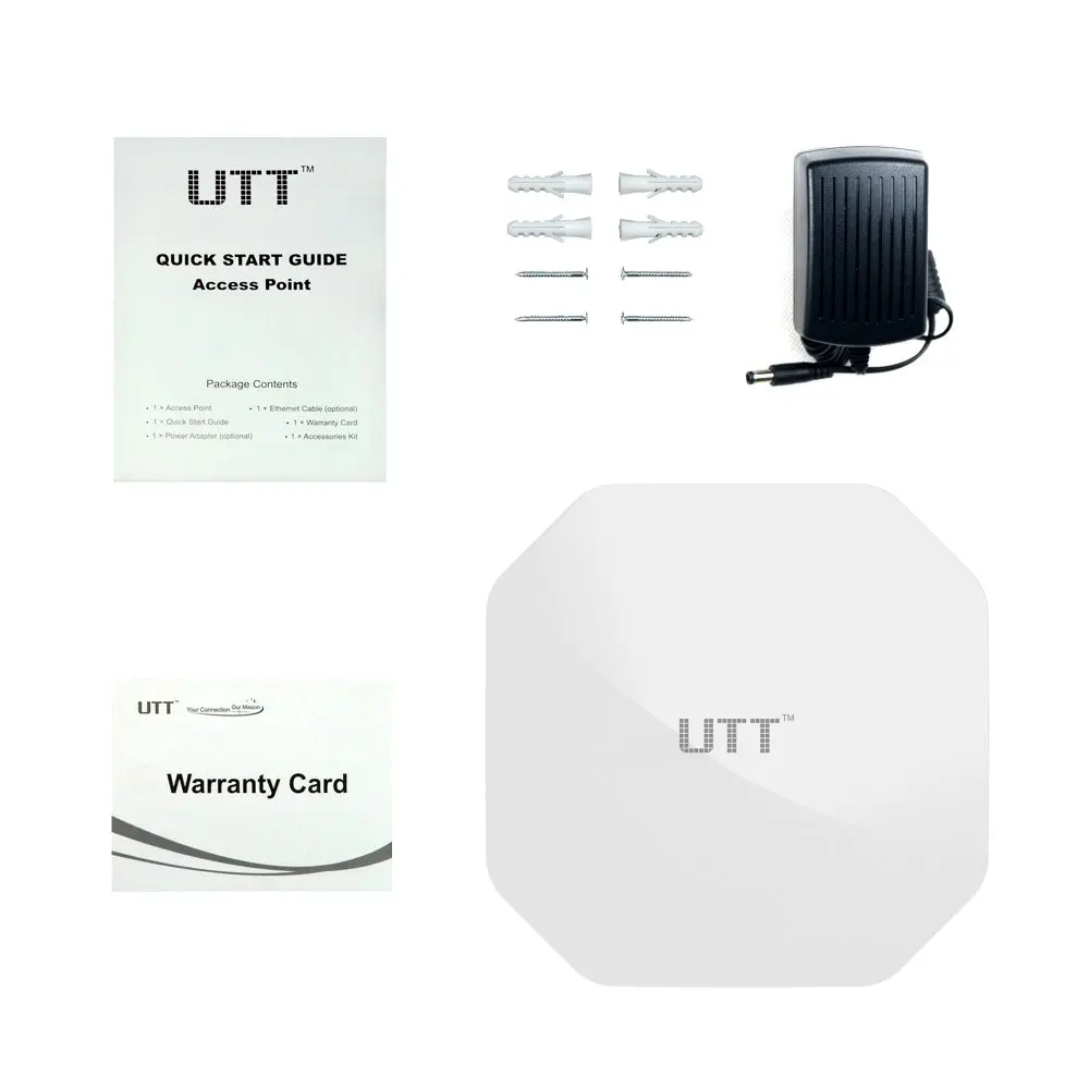 UTT WA2500N 750М Двухчастотные Беспроводные Комнатные AP 2.4 Г+ 5.8 ГГц Wi-Fi AP 802.11AC маршрутизаторы. Репитер, усилитель сигнала