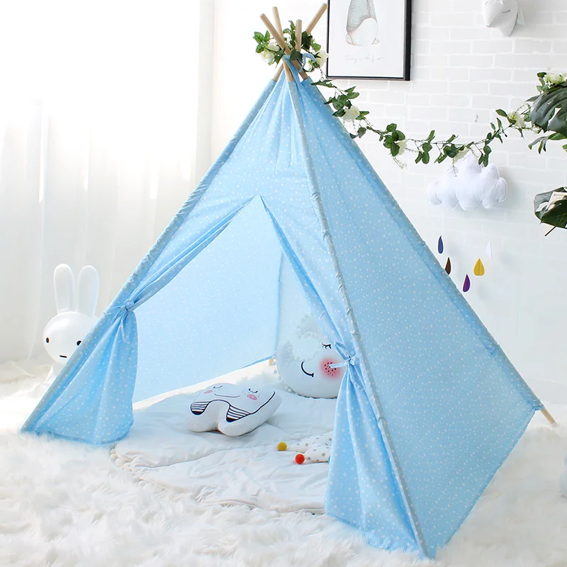 Детская палатка игровой домик для детей Tipi украшение детской комнаты складной