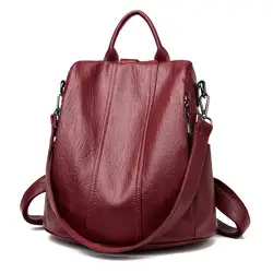 JIULIN Женский кожаный рюкзак для девочек-подростков школьная сумка на плечо рюкзак для путешествий