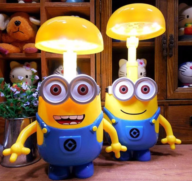 

Minions Charging Lamp Learning Lamp table lamp Led Night Light Use As Money Box Minions Piggy Bank For Children Gifts