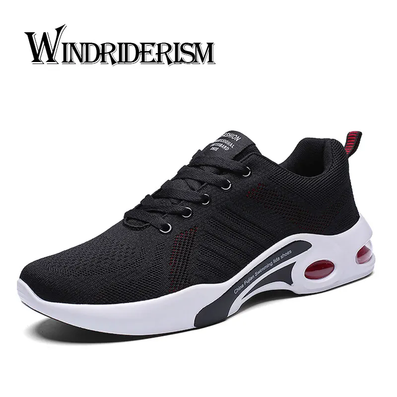 

WINDRIDERISM New Arrival Fashion Men Casual Shoes Breathable Air Cushion Damping Men Sneakers Flyknit Zapatos Para Correr